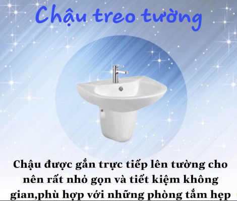 chậu rửa mặt treo tường