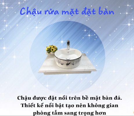 chậu rửa mặt đặt bàn