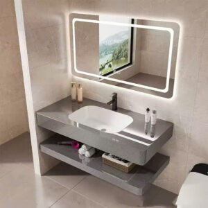 BỘ BÀN ĐÁ ÂM 2 TẦNG BO GÓC TRÀN VIỀN AQUAML+